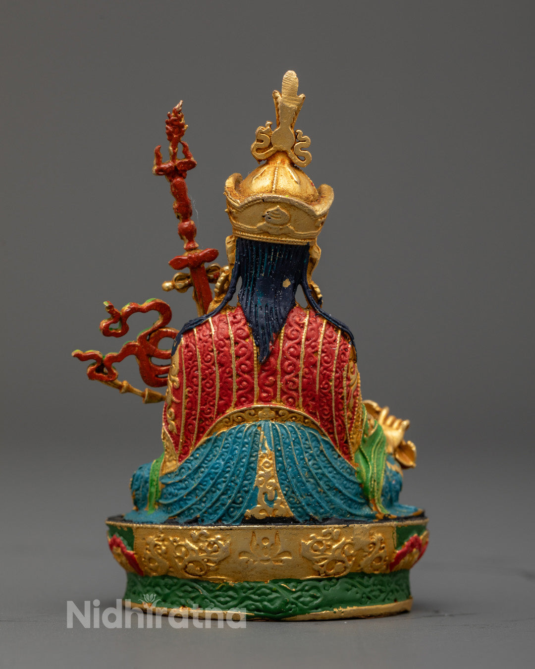 Sacred Guru Padmasambhava Rinpoche Statue | Machine Made Artwork