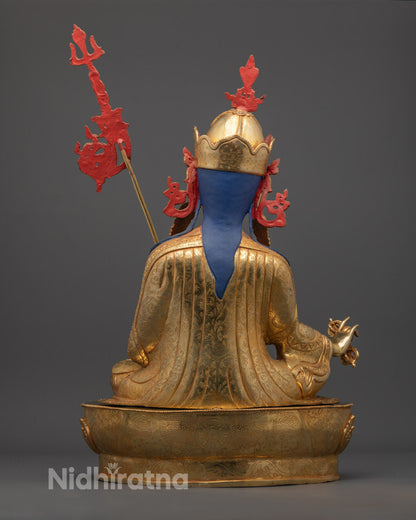 Guru Rinpoche Statue from Nepal | Handcrafted Protector