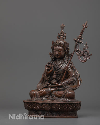 Oxidized Tsokye Dorje Statue | Vajra Guru Statue for Spiritual Healing