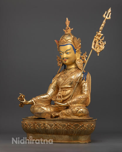 Guru Rinpoche Statue from Nepal | Handcrafted Protector
