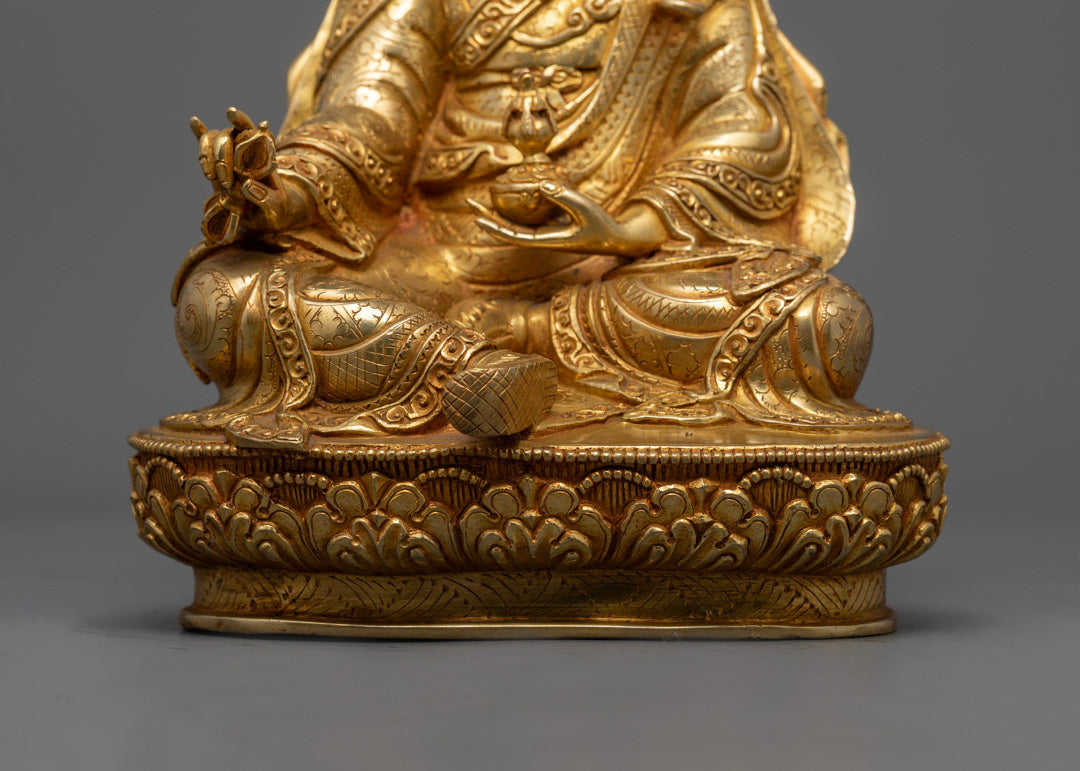 Handmade Guru Rinpoche Statue | Tibetan Padmasambhava Sculpture