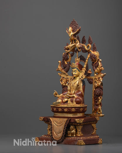 Handmade Guru Rinpoche Statue | The Second Buddha for Home Altar