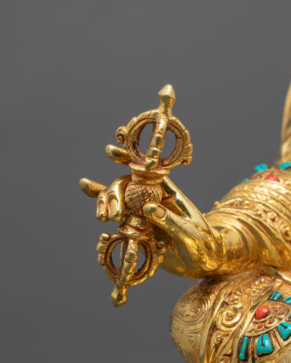 Guru Rinpoche Statue | Traditional Buddhist Master Sculpture