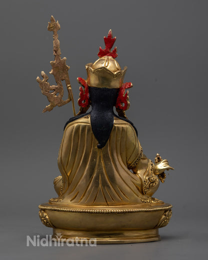 Traditional Guru Rinpoche Statue | Handmade Himalayan Art