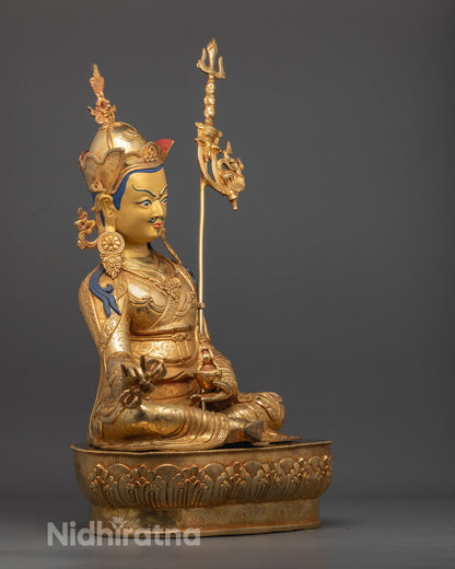 Guru Rinpoche Statue from Nepal | Handcrafted Protector