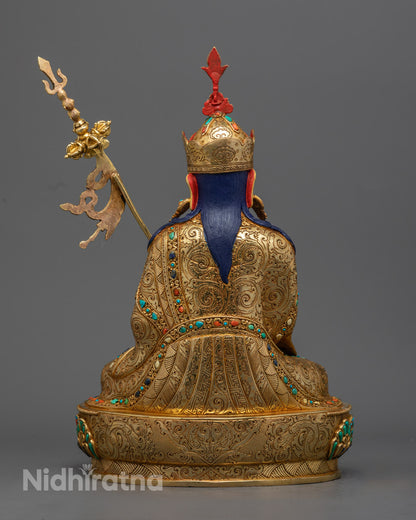 Guru Tsokye Dorje Statue | 24k Gold-Gilded Buddhist