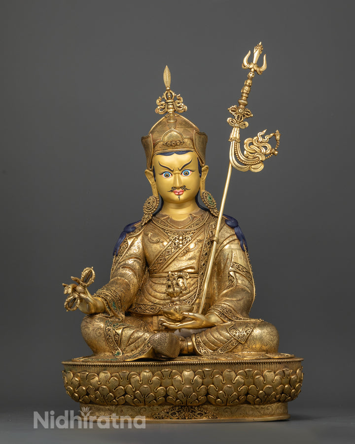 Hand Made Copper Padmasambhava Guru Rinpoche Statue | The Precious Master Revealed