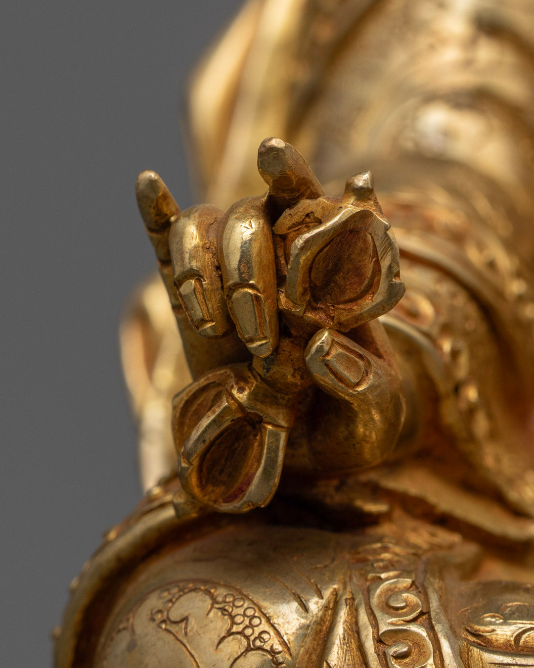 Handmade Guru Rinpoche Statue | Tibetan Padmasambhava Sculpture