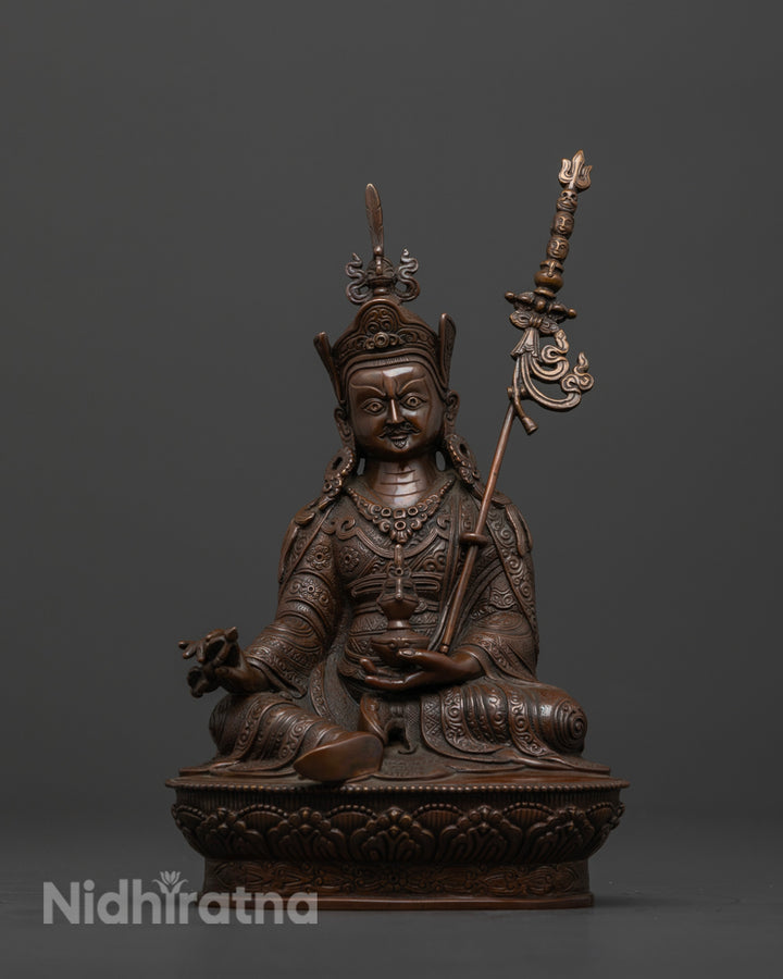 Guru Rinpoche Statue | Handcrafted Tibetan Sculpture