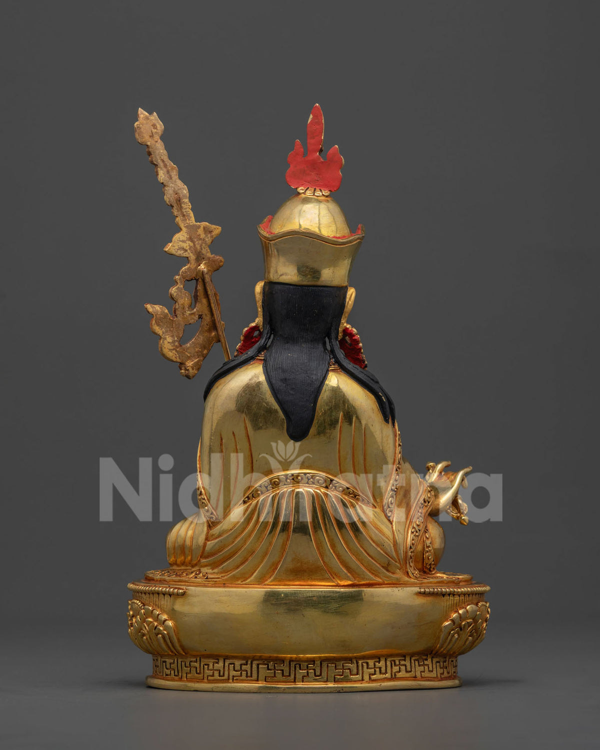 Gold-Gilded Guru Rinpoche Statue | Embodiment of Enlightenment
