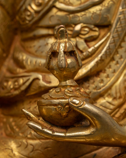 Handmade Guru Rinpoche Statue | Tibetan Padmasambhava Sculpture