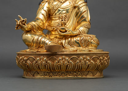 Traditional Guru Rinpoche Statue | Tibetan Buddhist Home Decor