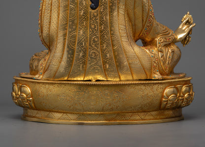 Authentic Guru Rinpoche Statue | Handcrafted Tibetan Buddhist Art