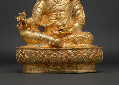 Premium Guru Rinpoche Statue | Tibetan Lotus-Born Master Sculpture