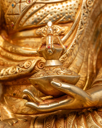 Handmade Guru Rinpoche Statue | Himalayan Padmasambhava Sculpture