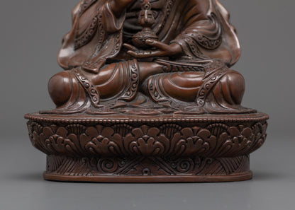 Oxidized Tsokye Dorje Statue | Vajra Guru Statue for Spiritual Healing