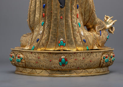 Handcrafted Guru Rinpoche Sculpture | The Lion of the Shakya clan