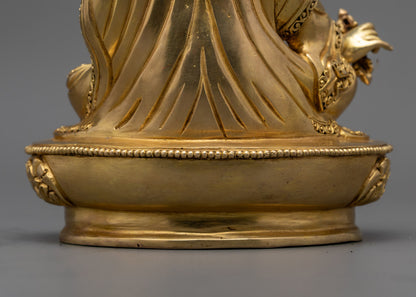 Traditional Guru Rinpoche Statue | Handmade Himalayan Art