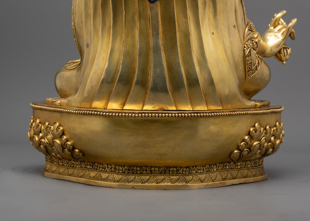 Guru Rinpoche Statue | Premium 24k Fire-Gilded Sculpture