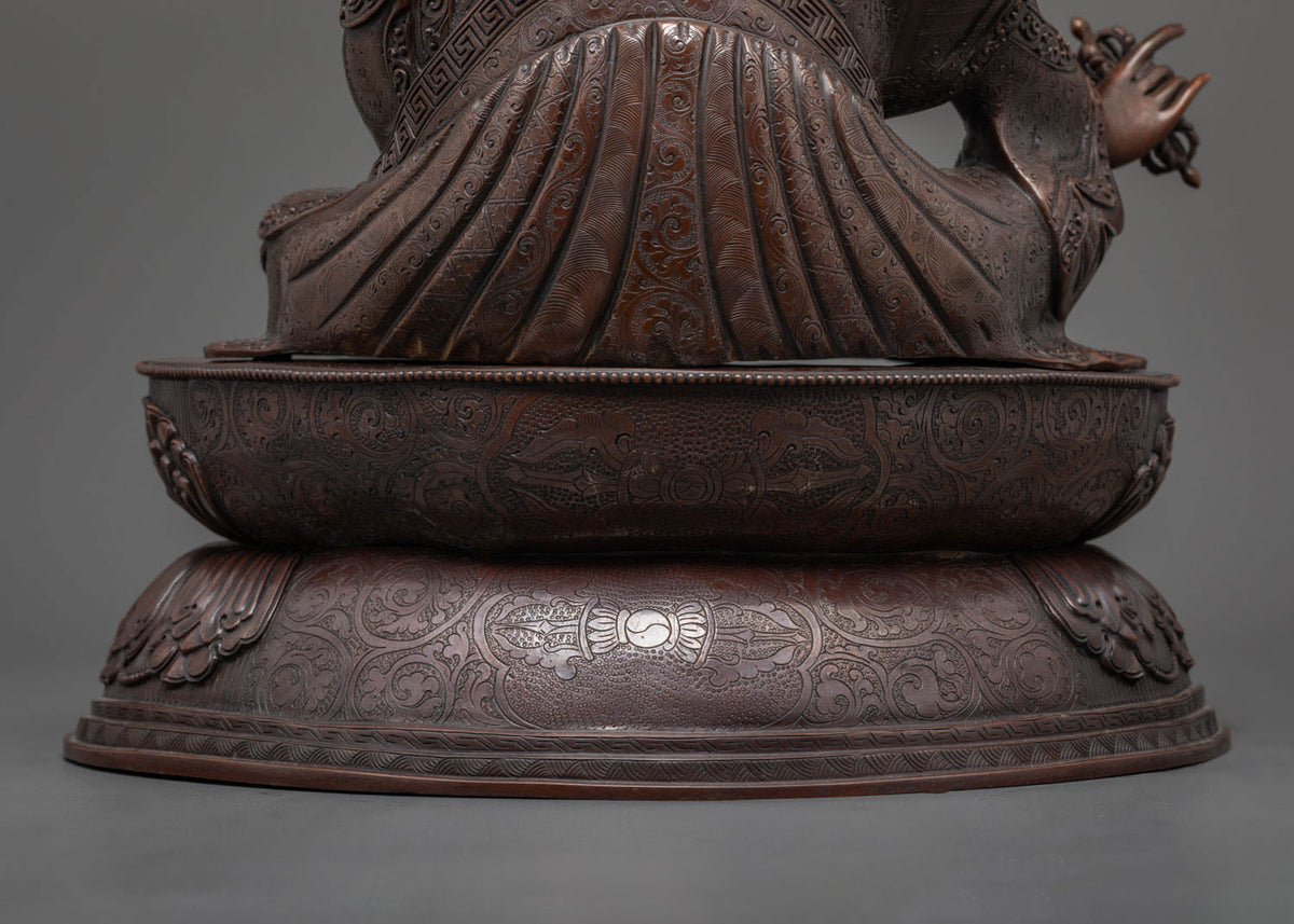 Oxidized Guru Rinpoche Statue | Illuminate Your Path to Enlightenment