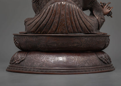 Oxidized Guru Rinpoche Statue | Illuminate Your Path to Enlightenment