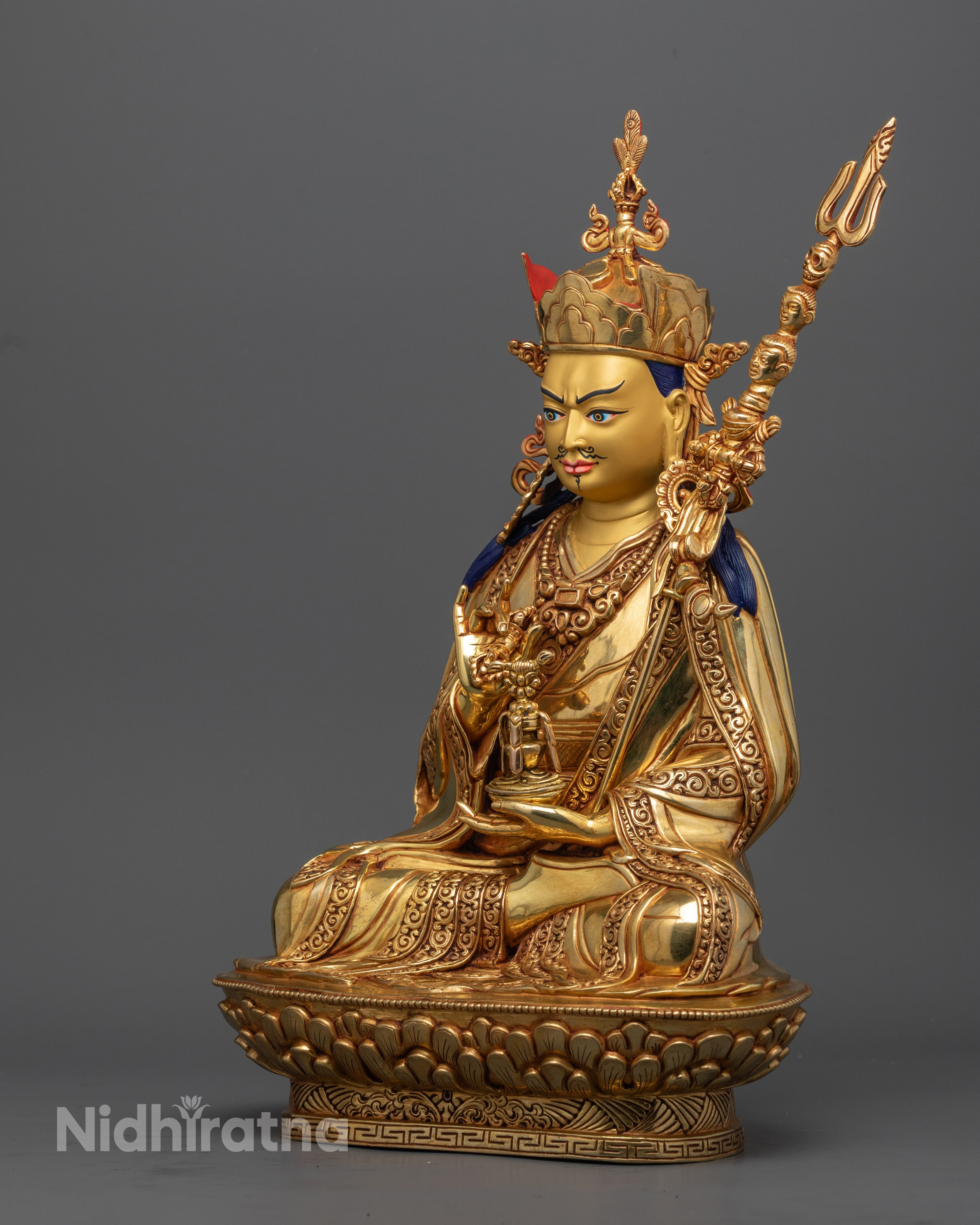 Handmade Guru Tsokye Dorje Statue | Traditional Buddhist Icon