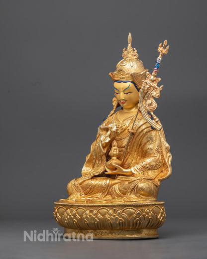 Handcrafted Guru Padma Vajra Statue | Sacred Buddhist Decor from Nepal