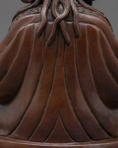 Oxidized Tsokye Dorje Statue | Vajra Guru Statue for Spiritual Healing
