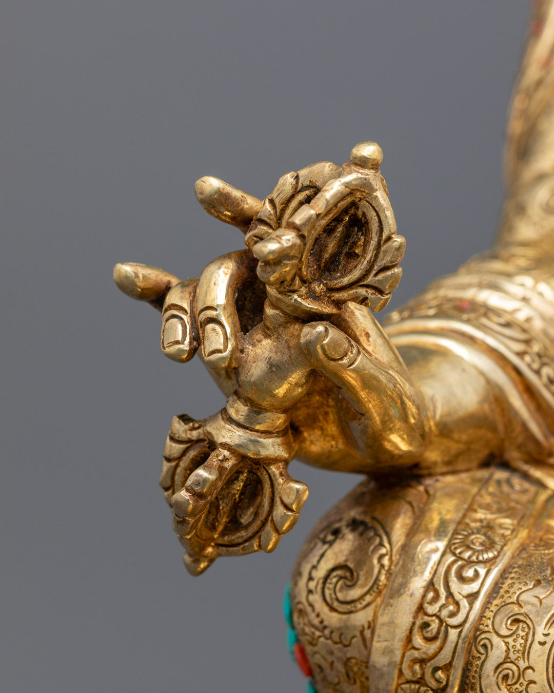 Handcrafted Guru Rinpoche Sculpture | The Lion of the Shakya clan