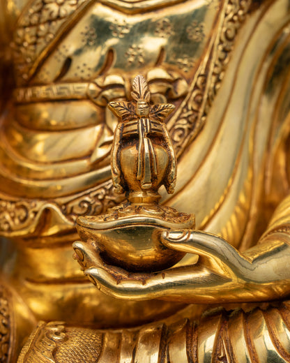 Traditional Guru Rinpoche Statue | Tibetan Buddhist Home Decor