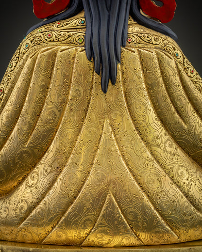 Nepalese Guru Rinpoche Statue | Hand-Carved in Nepal
