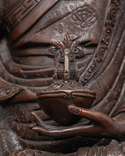 Oxidized Guru Rinpoche Statue | Illuminate Your Path to Enlightenment
