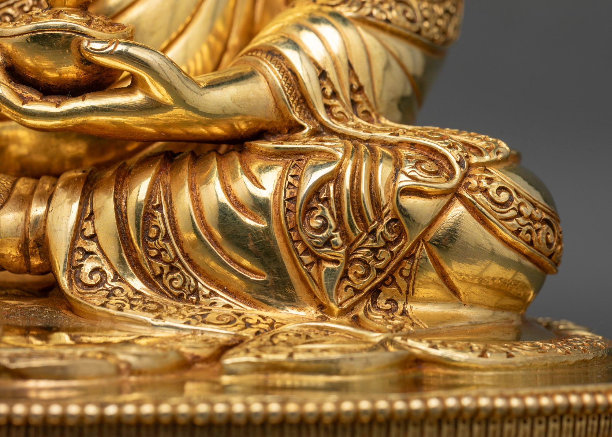 Traditional Guru Rinpoche Statue | Tibetan Buddhist Home Decor