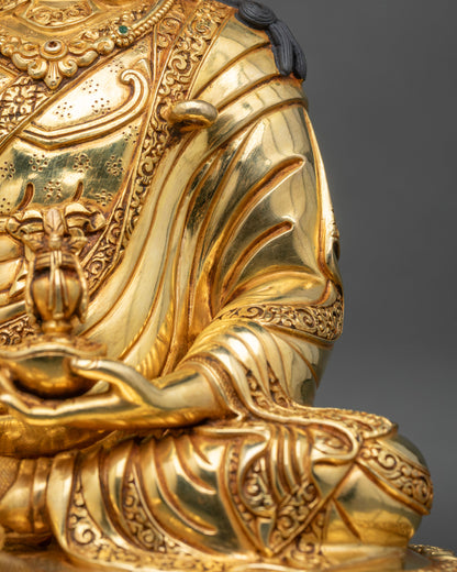 Traditional Guru Rinpoche Statue | Tibetan Buddhist Home Decor