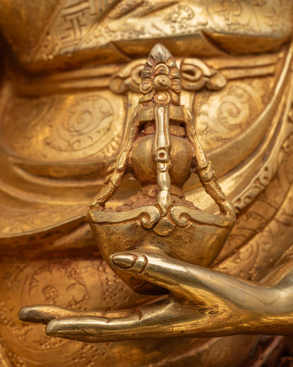 Guru Rinpoche Statue from Nepal | Handcrafted Protector