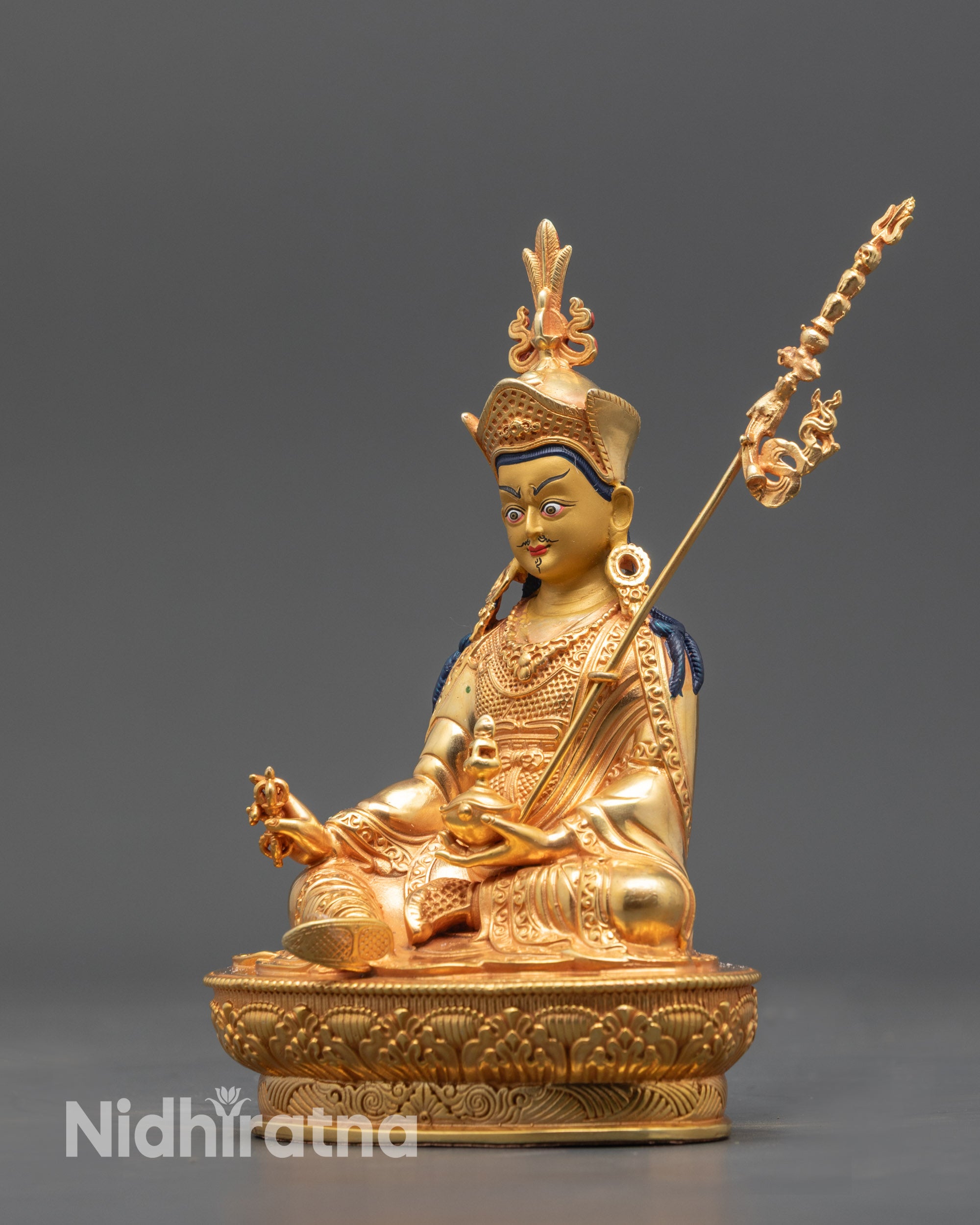 Guru Rinpoche Sculpture | Nepalese Lost Wax Casted Padmasambhava Statue