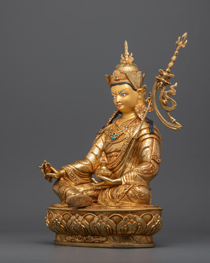 Handmade Guru Rinpoche Statue | Himalayan Padmasambhava Sculpture