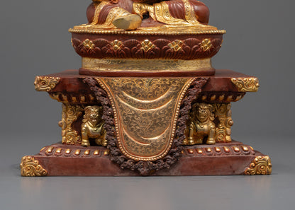 Handmade Guru Rinpoche Statue | The Second Buddha for Home Altar