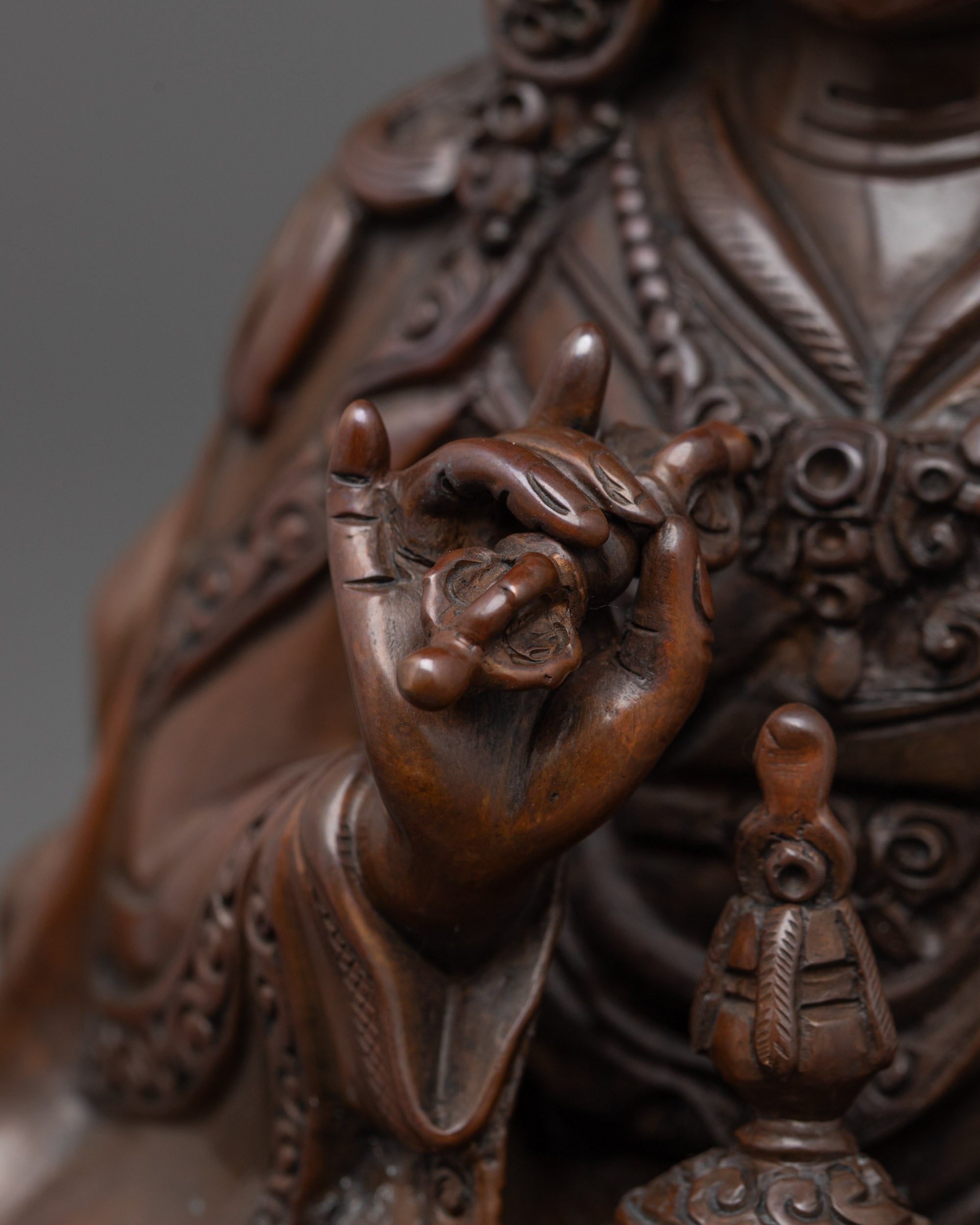 Oxidized Tsokye Dorje Statue | Vajra Guru Statue for Spiritual Healing