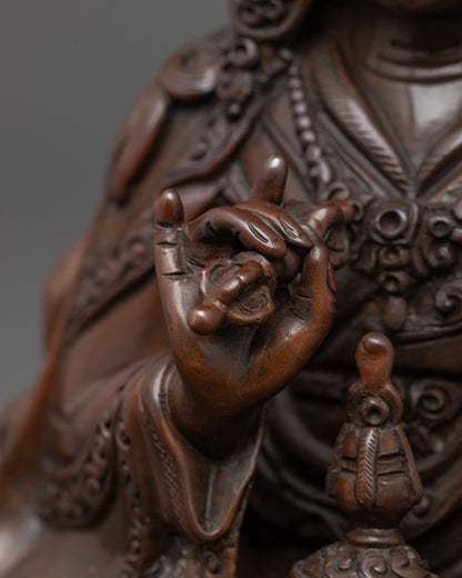 Oxidized Tsokye Dorje Statue | Vajra Guru Statue for Spiritual Healing