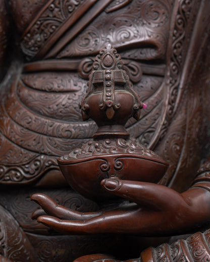 Traditional Guru Rinpoche Sculpture | Buddhist Statue