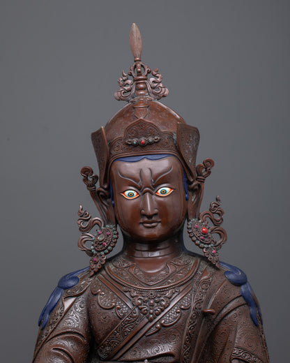 Traditional Guru Rinpoche Sculpture | Buddhist Statue