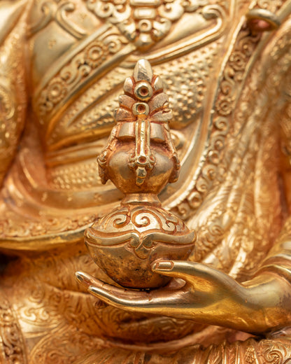 Handcrafted Guru Padmasambhava Statue | Tibetan Buddhist Art