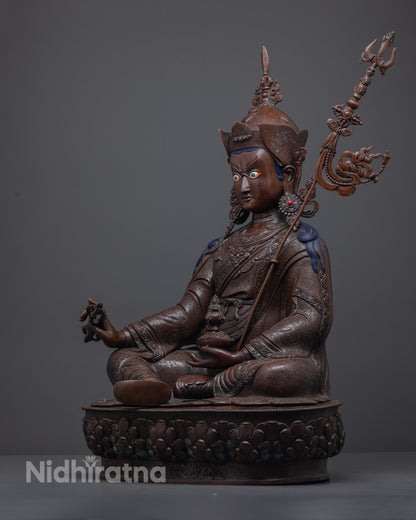 Traditional Guru Rinpoche Sculpture | Buddhist Statue