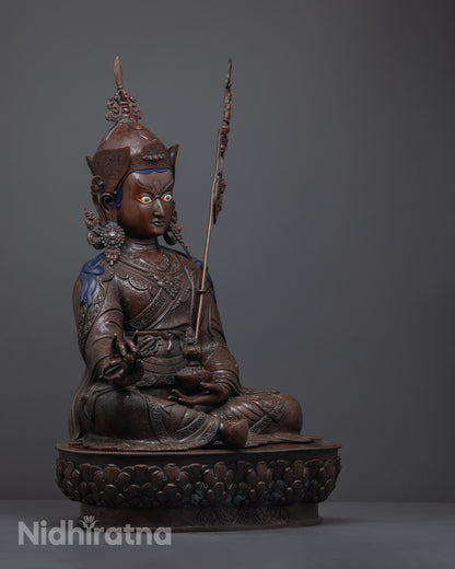 Traditional Guru Rinpoche Sculpture | Buddhist Statue