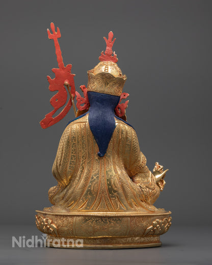 Handcrafted Guru Padmasambhava Statue | Tibetan Buddhist Art