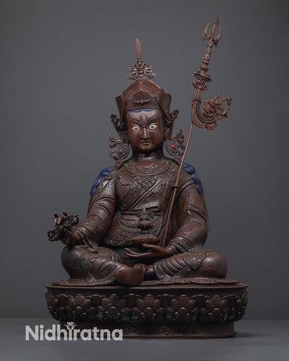 Traditional Guru Rinpoche Sculpture | Buddhist Statue