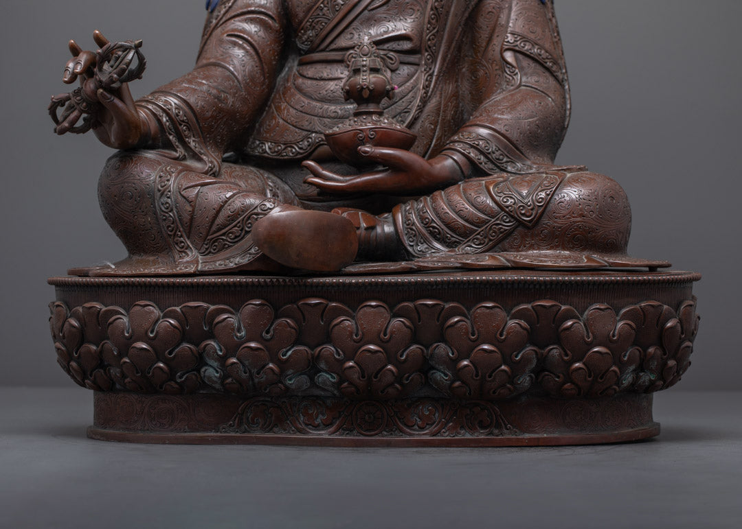 Traditional Guru Rinpoche Sculpture | Buddhist Statue