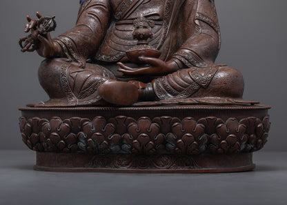 Traditional Guru Rinpoche Sculpture | Buddhist Statue