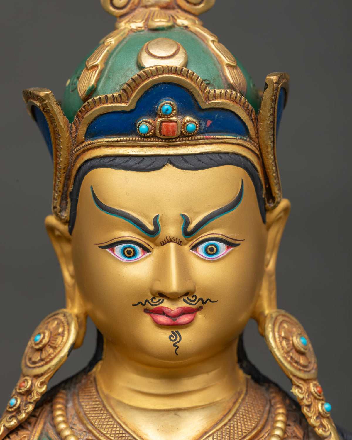Multicolor Guru Rinpoche Statue – Handicrafted Buddhist Figurine